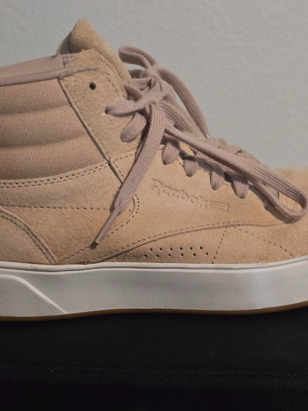 Reebok Women's Classics Freestyle Hi Nova - Mid Sahara/Chalk/Gum (Size 8)
